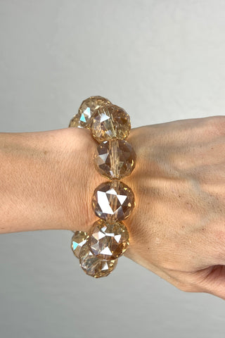 Crystal Sphere Stretch Bracelet - Born To Glam