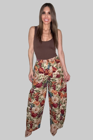 Flower Barrel Pants - Born To Glam