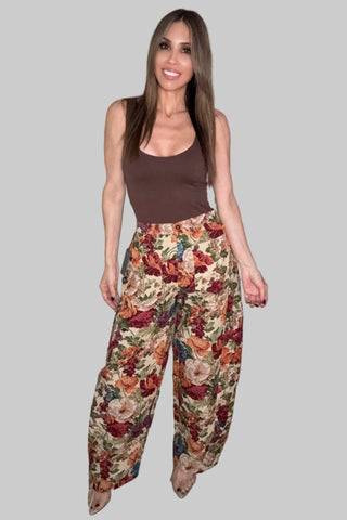Flower Barrel Pants - Born To Glam