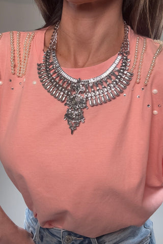 Chole Black Statement Neck - Born To Glam