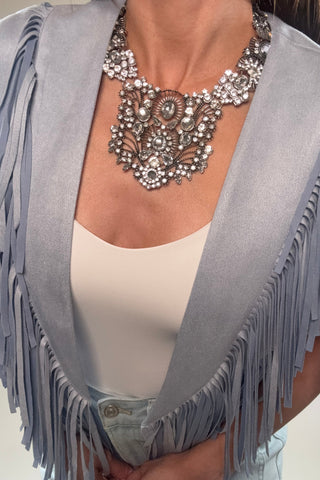 Manhattan Silver Necklace - Born To Glam