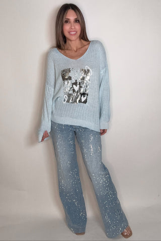 Style the Good Vibes One Size Waffle Knit Top exclusively at Born To Glam