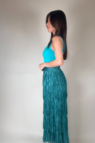 Fringe Maxi Skirt - Born To Glam