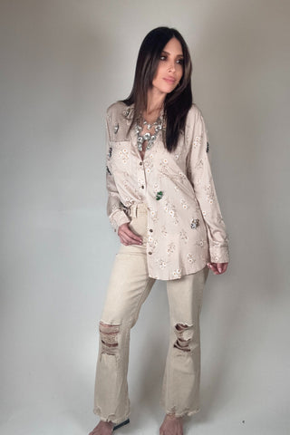 Zenana Acid Washed High Waist Distressed Straight Jeans - Born To Glam