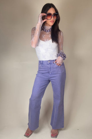 Zenana Acid Washed High Waist Bootcut Jeans - Born To Glam