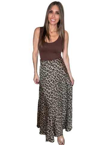 Brown Leopard Mermaid Skirt - Born To Glam