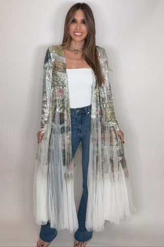 Rose West Sequin Duster