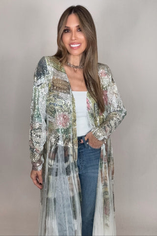 Rose West Sequin Duster