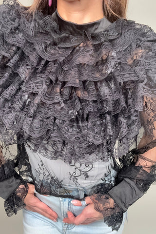 Black Lace Top