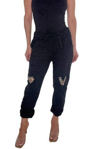 Black LOVE Glam Jogger - Born To Glam