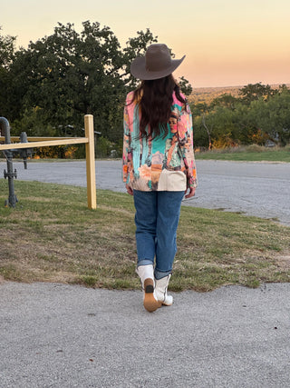 Baha Ranch Retro Pop Western Pop Cowgirl Blazer - Born To Glam
