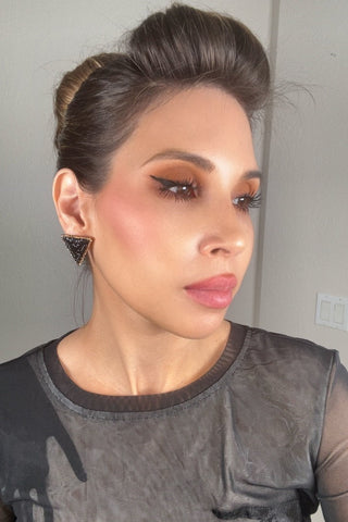 Triangle Crystal 925 Sterling Silver Stud Earrings - Born To Glam