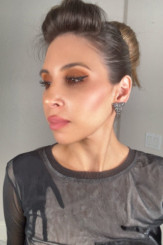 Triangle Crystal 925 Sterling Silver Stud Earrings - Born To Glam