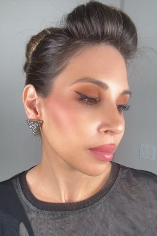 Triangle Crystal 925 Sterling Silver Stud Earrings - Born To Glam