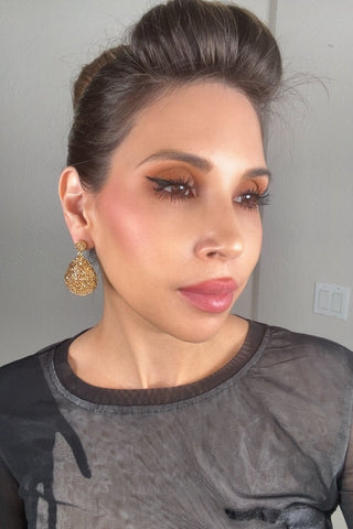 Oval Teardrop Crystal 925 Sterling Silver Drop Earring - Born To Glam