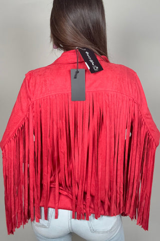 Suede Fringe Jacket - Born To Glam