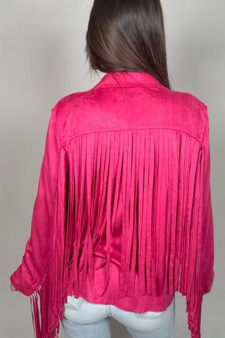 Suede Fringe Jacket - Born To Glam