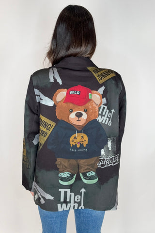 Concrete Teddy Blazer - Born To Glam