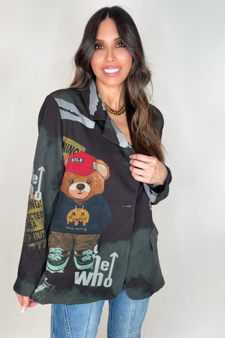 Concrete Teddy Blazer - Born To Glam