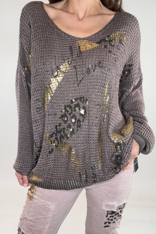 Merlot Wild Love Waffle Knit Vintage - Born To Glam