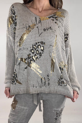 Taupe Wild Love Waffle Knit - Born To Glam