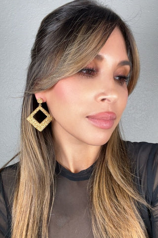 Geometric 925 Sterling Silver Crystal Earring - Born To Glam