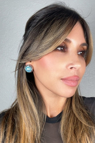 Mixed Cubic Zirconia Crystal Stud Earrings - Born To Glam