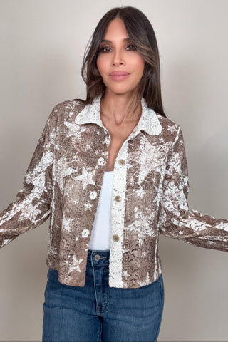 STAR CROPPED JACKET