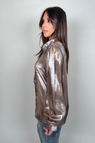 Tie Dye Rhinestones Shirts - Born To Glam