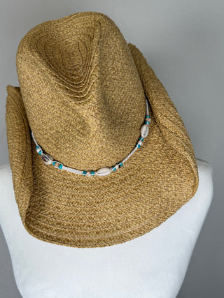 Shell Straw Cowboy Hat