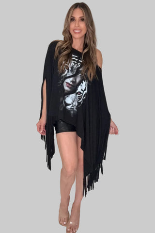 Phantom Fringe One Size Top - Born To Glam