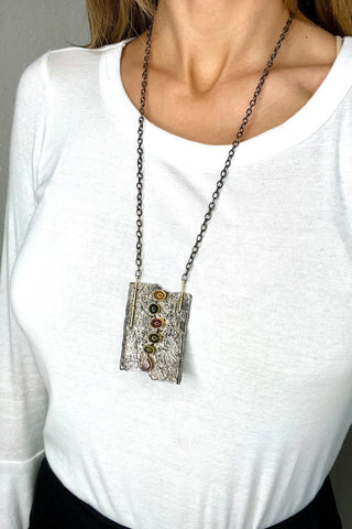 Sterling Silver Gemstone Necklace - Born To Glam