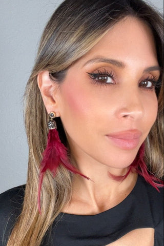 Feather 925 Sterling Silver Statement Earring - Born To Glam