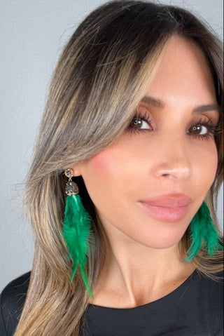 Feather 925 Sterling Silver Statement Earring - Born To Glam