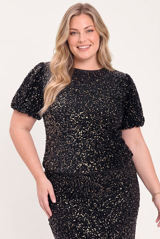 After Midnight Black Statement Top - Born To Glam