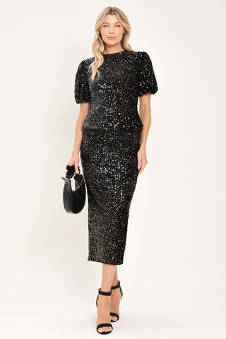 After Midnight Black Statement Top - Born To Glam