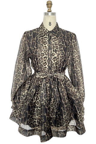 Leopard Layers Dress - Born To Glam