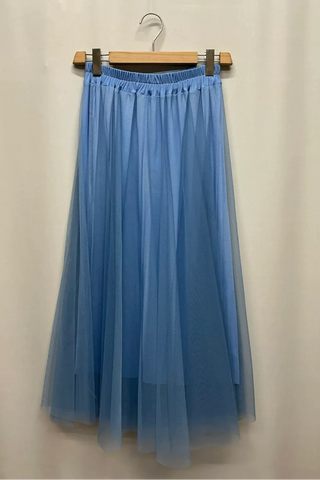 Style the Tulle Pleated Midi Skirt exclusively at Born To Glam