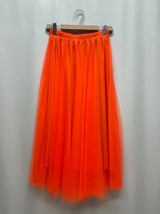 Style the Tulle Pleated Midi Skirt exclusively at Born To Glam