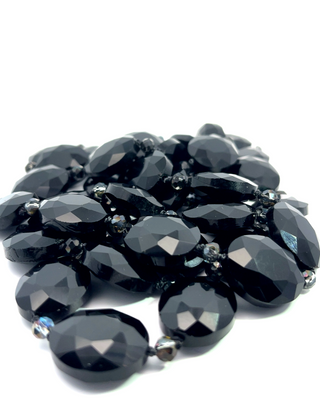 Crystal Oval Long Necklace - Born To Glam