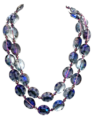 Crystal Oval Long Necklace - Born To Glam