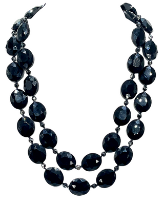 Crystal Oval Long Necklace - Born To Glam