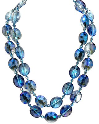 Crystal Oval Long Necklace - Born To Glam