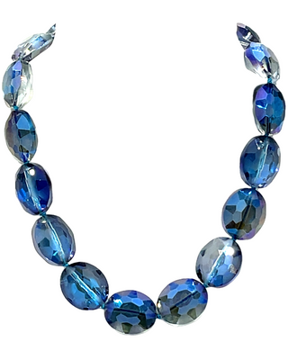 Crystal Oval Short Necklace - Born To Glam