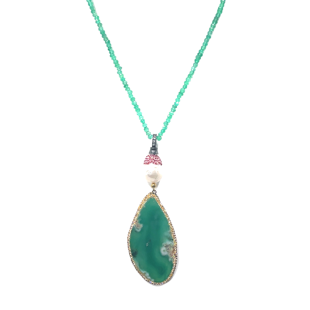 Elegant Green Pendant Necklace