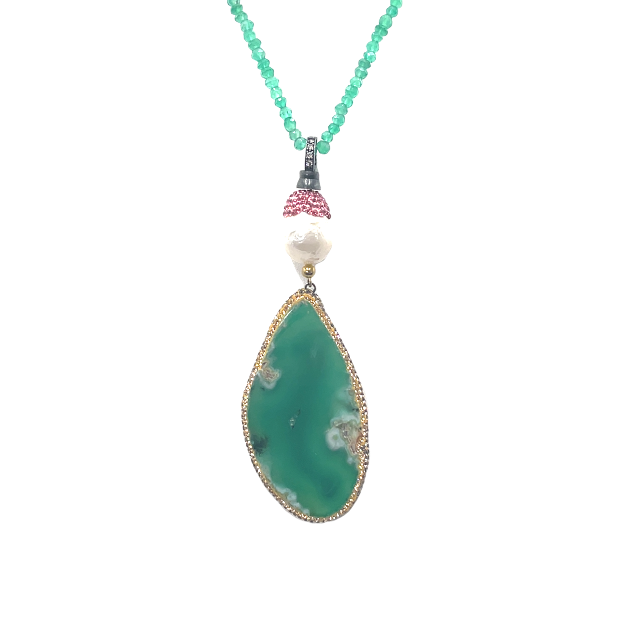 Elegant Green Pendant Necklace