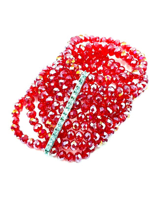 Multistrand Crystal Statement Bracelet - Born To Glam