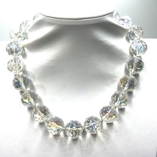 20mm Crystal Sphere Short Necklace - Born To Glam Born To Glam