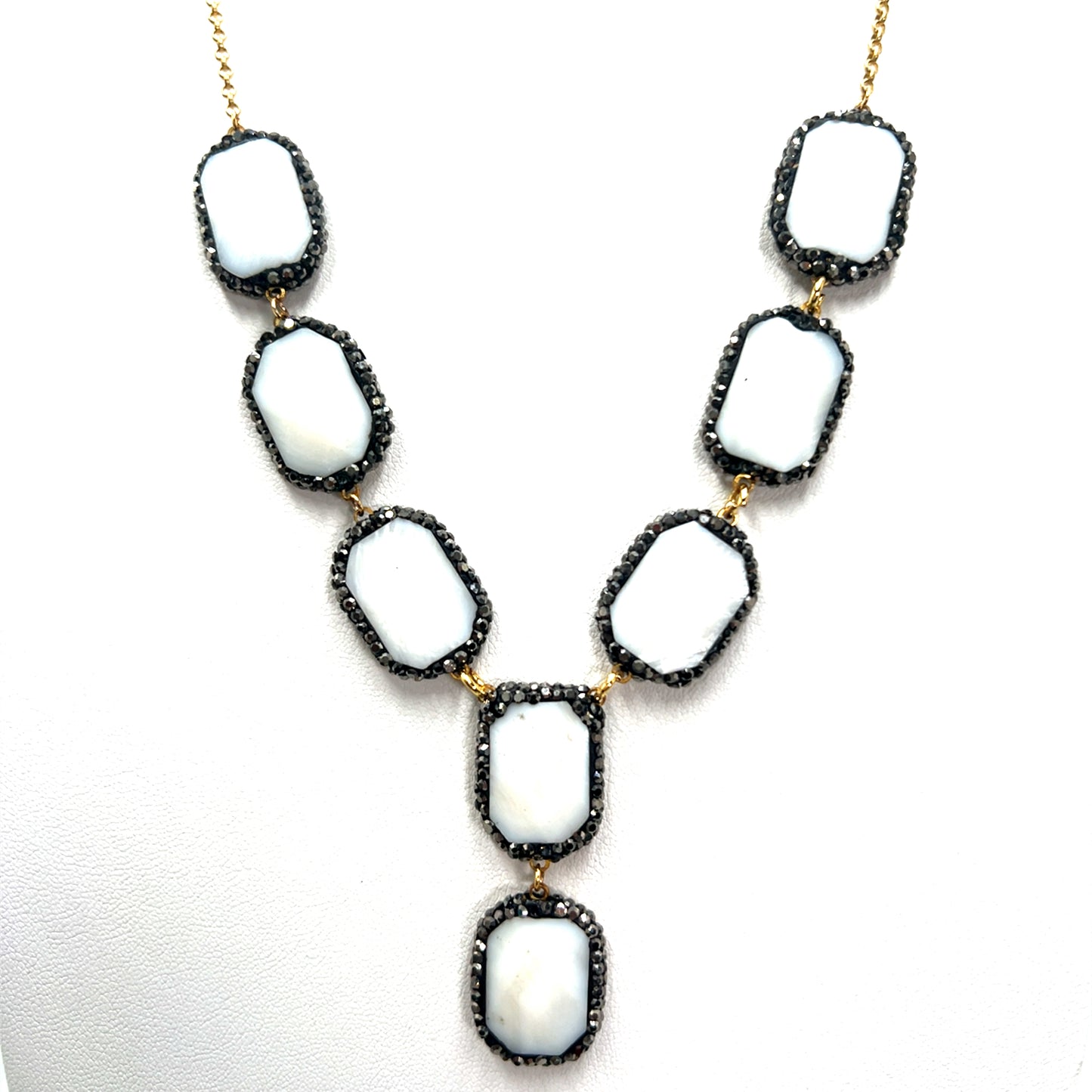 Mother Of Pearl 925 Sterling Silver Necklace - Born To Glam Born To Glam