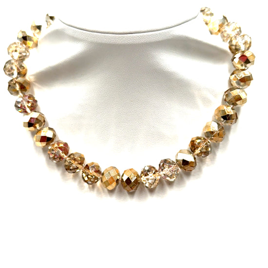 Adjustable Rondelle Short Necklace Born To Glam